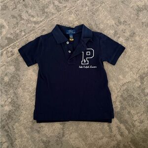 Polo by Ralph Lauren Navy Short-Sleeve Polo with 'P' Patch